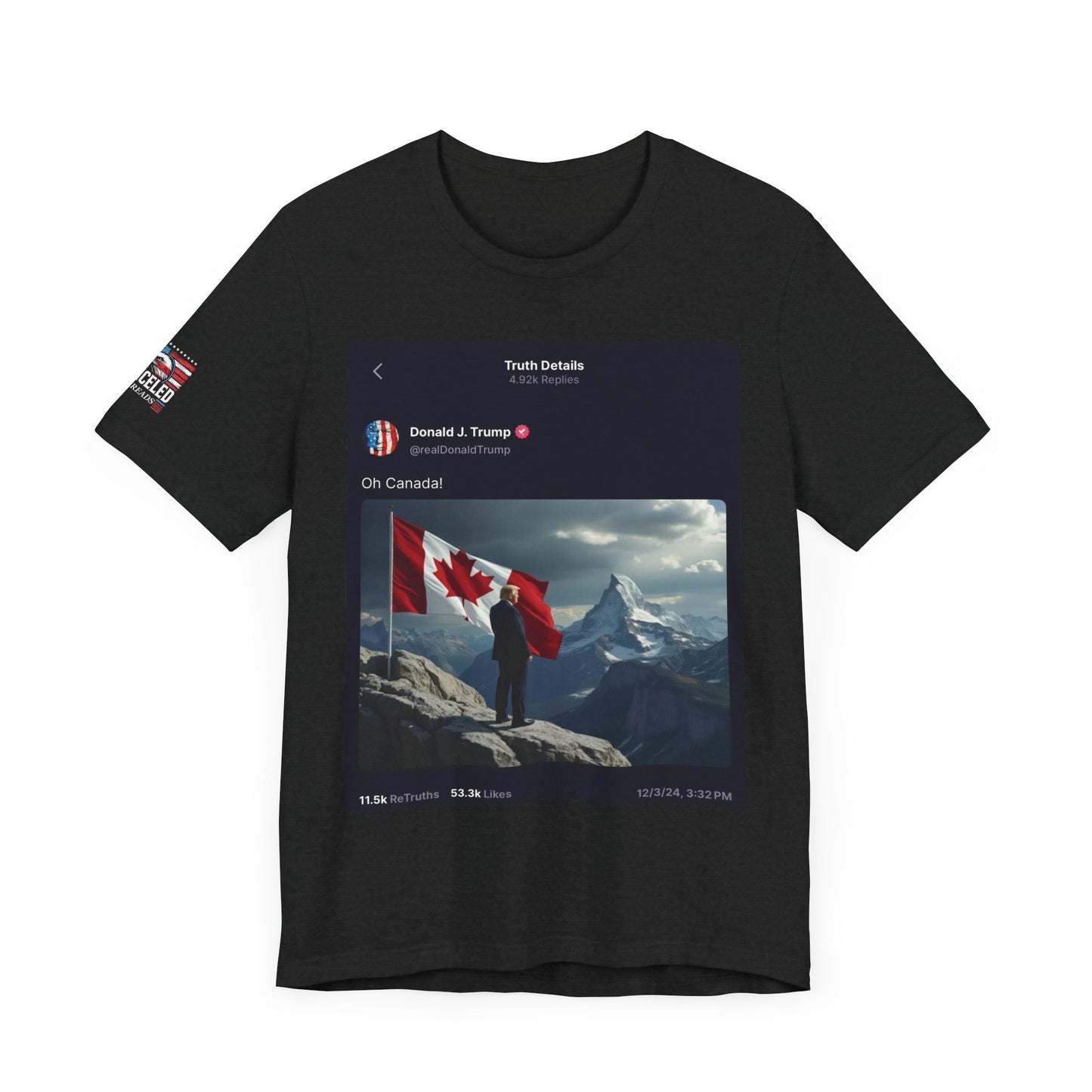 Trump’s Oh Canada Tee - 51st State MAGA Streetwear