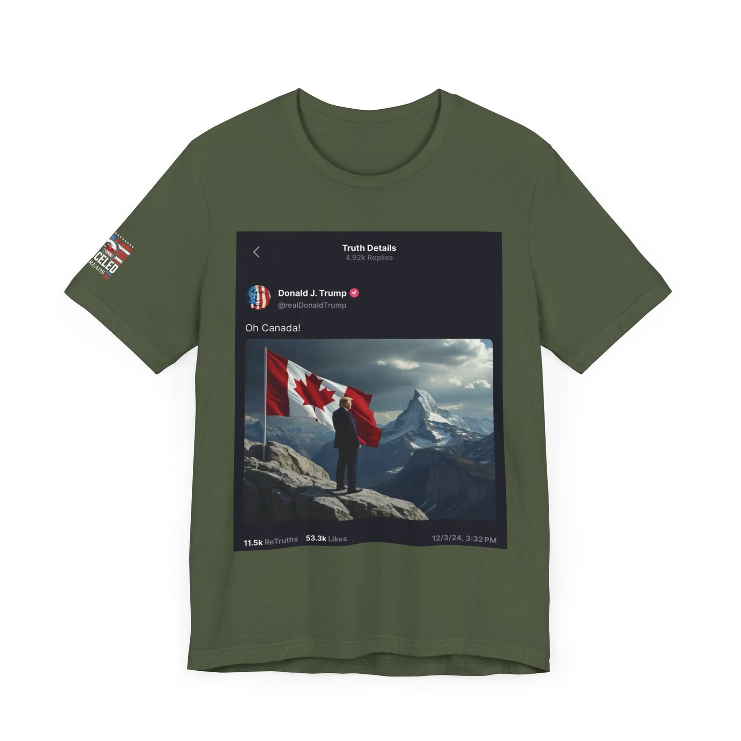 Trump’s Oh Canada Tee - 51st State MAGA Streetwear